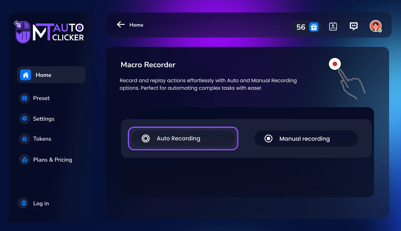 Step 1: Choose Recording Mode